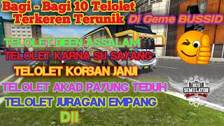 Download lagu Bagi - Bagi 10 Telolet Terkeren Terunik Di Geme BUSSID!/Link Telolet Dan Livery Ada di Deskripsi mp3