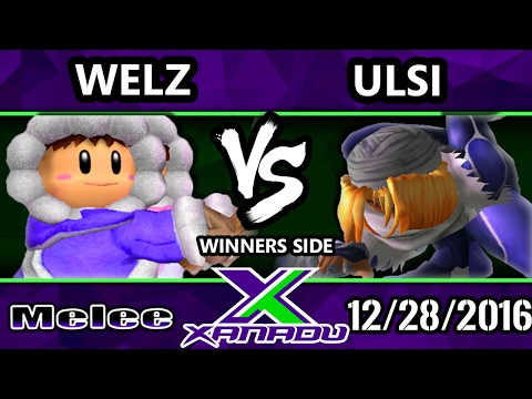 S@X 182 - Welz (Ice Climbers) Vs. Ulsi (Sheik) - SSBM Tournament - Smash Melee
