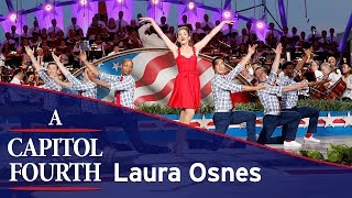 Laura Osnes performs a medley of patriotic songs on the 2017 A Capitol Fourth