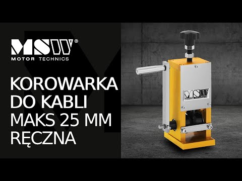 Video - Korowarka do kabli - maks. 25 mm - ręczna