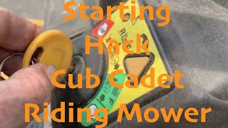 How to Jump Start Your Cub Cadet Riding Mower When It Won