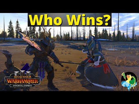 CHOSEN VS SWORDMASTERS - Unit Testing. (Total War Warhammer 3, Immortal Empires)