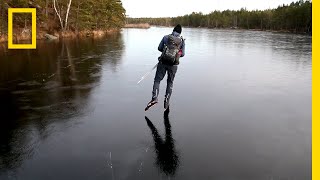 Hear the Otherworldly Sounds of Skating on Thin Ice | National Geographic