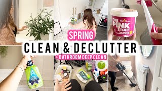 SPRING CLEANING | DECLUTTER | GET IT ALL DONE | CLEANING MOTIVATION | UK SAHM SPRING HOMEMAKING 🌸