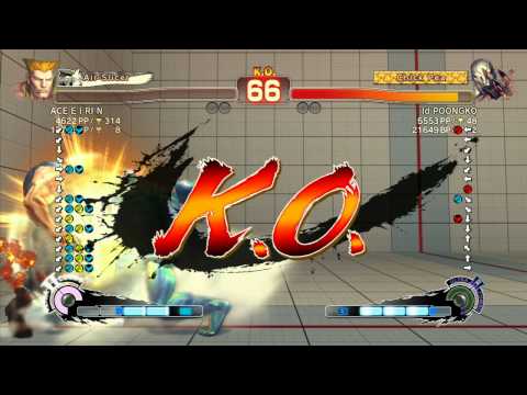 SSF4 AE 2012: ACE E I RI N (Guile) vs Poongko (Seth) - Xbox Live Ranked Match