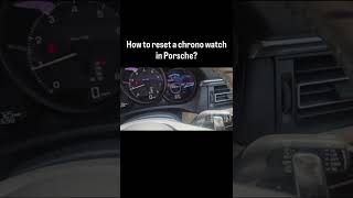 How to Reset a Porsche Chronograph Watch