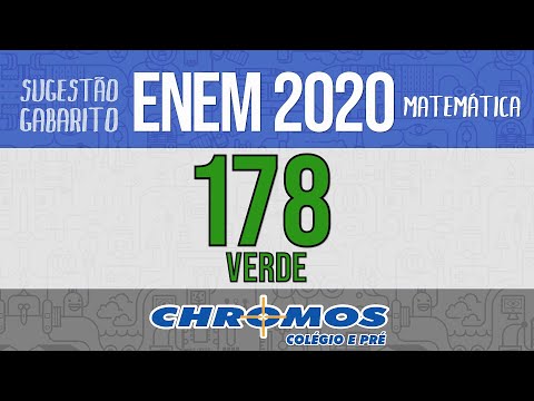 Gabarito ENEM 2020 CHROMOS - Prova Verde: Questão 178 | Matemática
