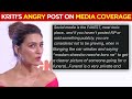 Kriti Sanon INSULTS Media Calls Social Media FAKE TOXIC Place Sushant Singh Rajput