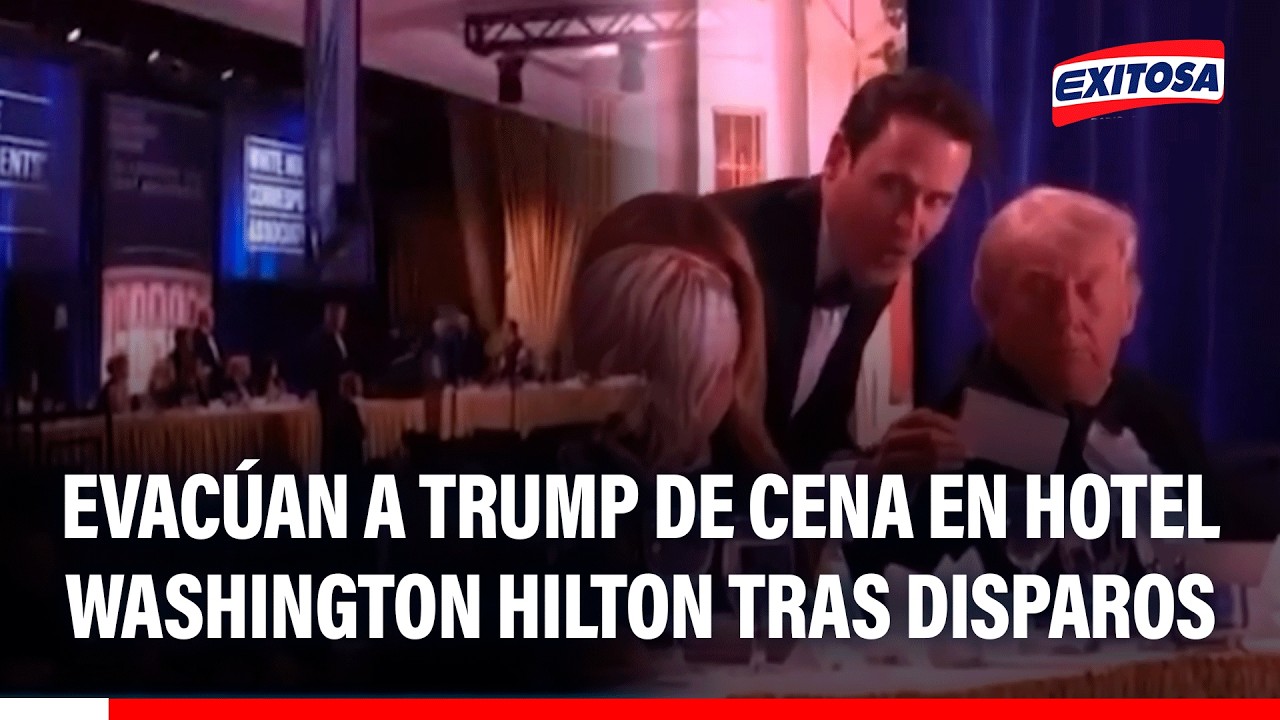 🔴🔵 Donald Trump, fue retirado de una cena de corresponsales luego de que se reportaran disparos