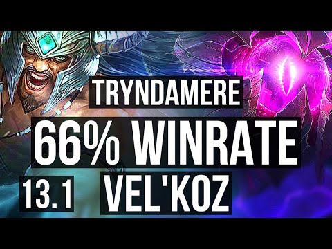 TRYNDA vs VEL'KOZ (MID) | 6/0/3, 66% winrate, Dominating | EUW Grandmaster | 13.1