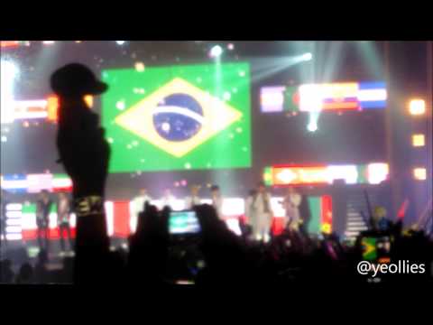 [FANCAM] 070614 Music Bank in Brazil - Special Stage World Cup (1/2)