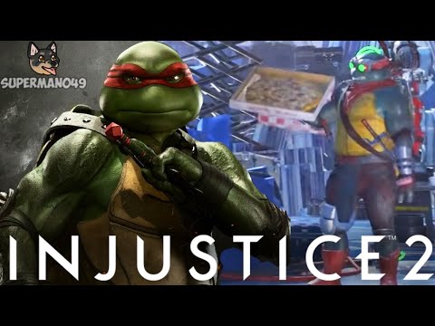 INSANE 1000 DAMAGE COMBO & Throwing Pizzas! - Injustice 2: "Raphael" Gameplay