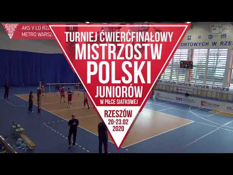 SKRÓT MECZU: AKS V LO Rzeszów - KS Metro Warszawa 3:0 [1/4 finału MPJ  w Rzeszowie]