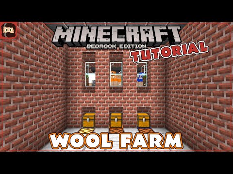 Prowl8413 - EASY Wool Farm Tutorial For Minecraft 1.19 Bedrock Edition | World Download + Materials List