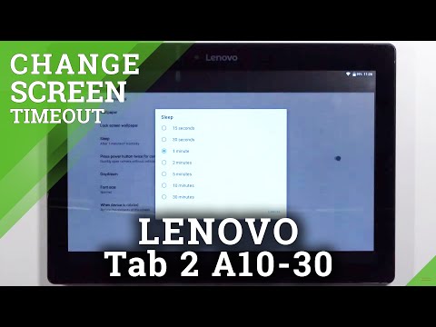 How to Change Screen Timeout on LENOVO Tab 2 A10-30 – Adjust Screen Timeout