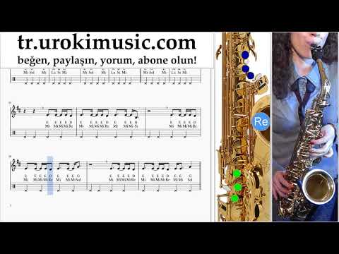 Saksafon tenor dersleri Nicky Jam ft. Will Smith - Live It Up Notalar Eğitim um-ih723