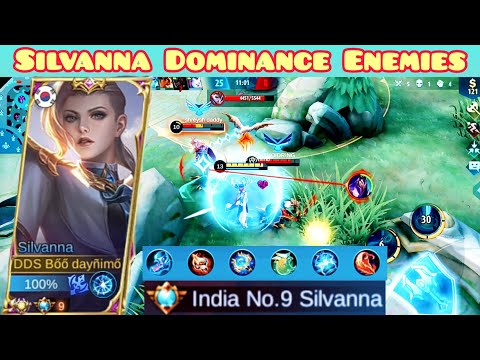 Silvanna Dominance Enemies | Best Build 2021 | Top Global Silvanna Gameplay By Boo Daynimo - MLBB