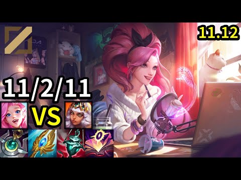 Seraphine Mid vs Qiyana - KR Master | Patch 11.12