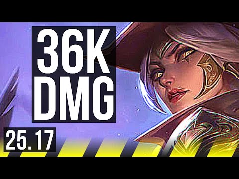 ASHE & Leona vs DRAVEN & Tahm Kench (ADC) | Godlike, 36k DMG | NA Master | 25.17