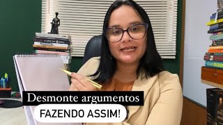 Como refutar argumentos na advocacia criminal ( exemplo prático em audiência)