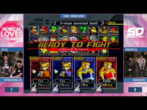 NorCal Loves Teams - Winner Semis: CDK & Faceroll (Fox & Sheik) v Darkatma & Frootloop (Sheik & Fox)