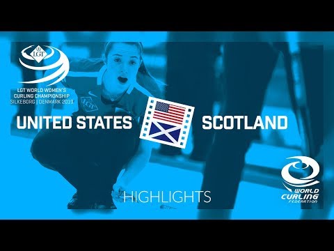 HIGHLIGHTS: United States v Scotland - round robin - LGT World Women's Curling Championship 2019