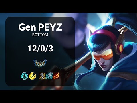 Gen Peyz Kalista vs Samira BOTTOM - KR CHALLENGER Patch 13.19