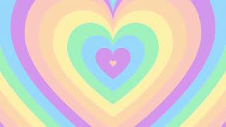 Pastel Heart Background Screensaver Loop 1 Hour 1080p HD
