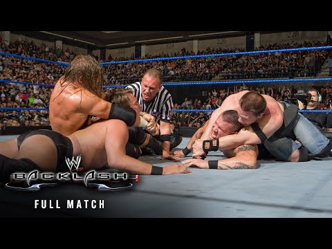 FULL MATCH: Randy Orton vs. John Cena vs. Triple H vs. JBL | WWE Title Match: Backlash 2008