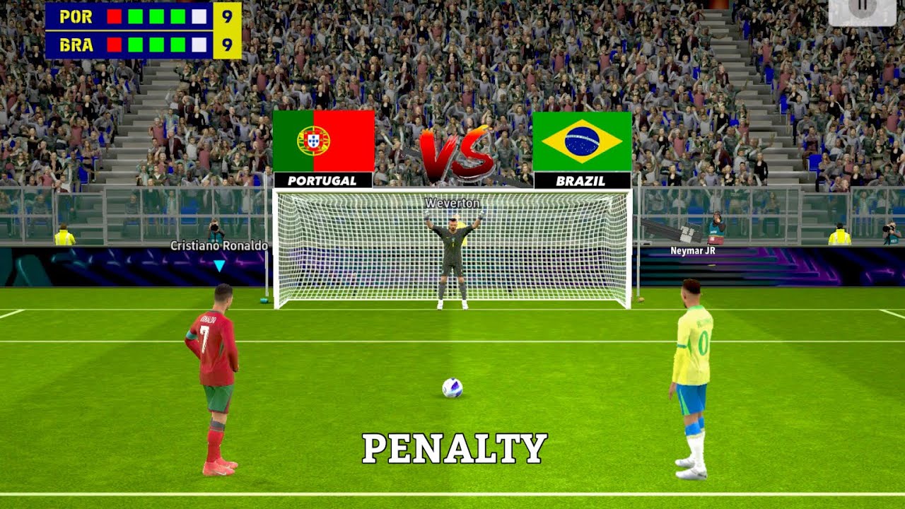 Brazil vs Portugal Penalty Shootout 🔥| Neymar Jr vs Cristiano Ronaldo 🔥