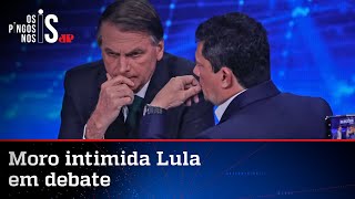Moro acompanha Bolsonaro em debate com Lula na Band