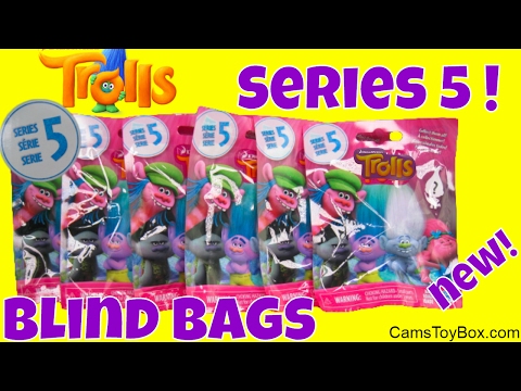 Dreamworks Trolls Series 5 NEW Blind Bags Opening Names Characters Surprise Toys Kids Fun Video