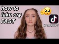 how to cry on command FAST how to fake cry lol