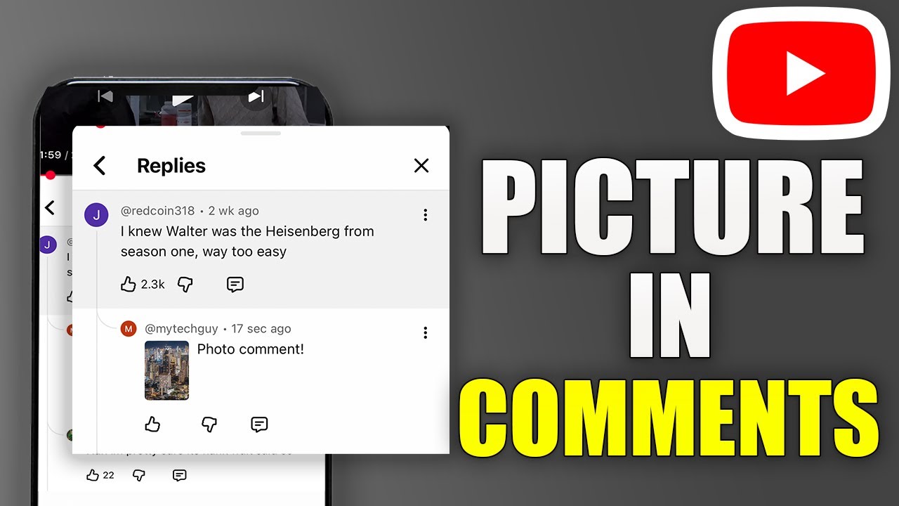 How to Put a Picture in YouTube Comments!