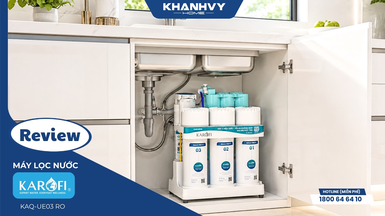 Máy lọc nước Karofi KAQ-UE03 RO để gầm - độc quyền