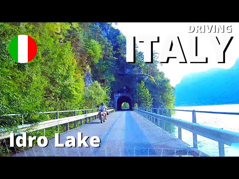 Fabulous Alpine landscape Scenic Road in Italy Idro Lake (Vesta-Idro)