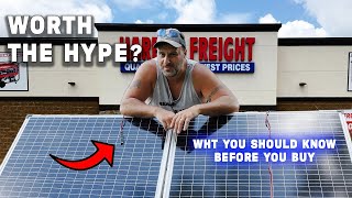 Harbor Freight Solar Panels and WHAT YOU NEED TO KNOW before