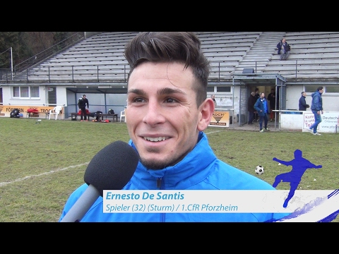 Ernesto De Santis - 1.CfR Pforzheim - zum Spiel vs. SV Spielberg im FuPa.tv-Interview am 18.2.2017