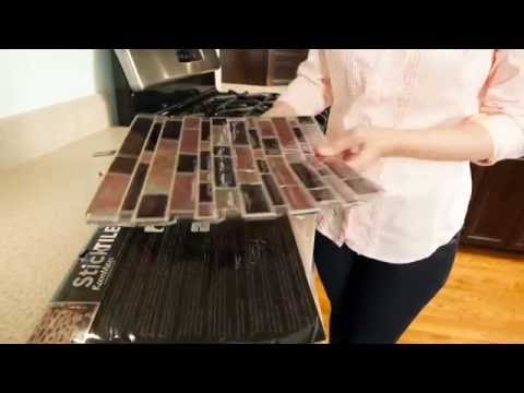 How to install stick tile peel & stick backsplashes in 5 min...
