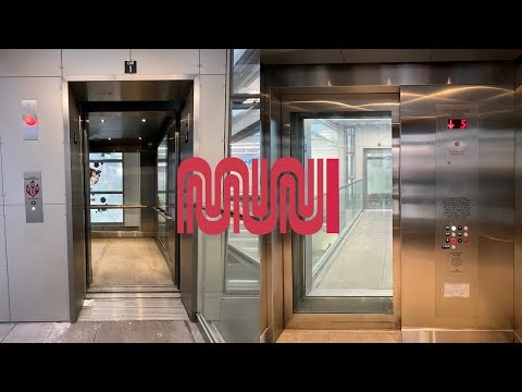 Epic Motors! Schindler Hydraulic [Street Level] Elevators - Union Square Station - San Francisco, CA