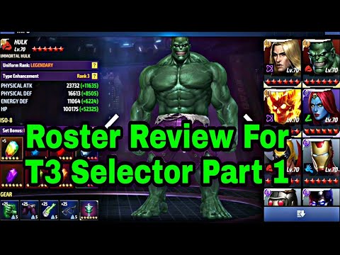 Roster Review For T3 Selector | Part 1 - Marvel Future Fight