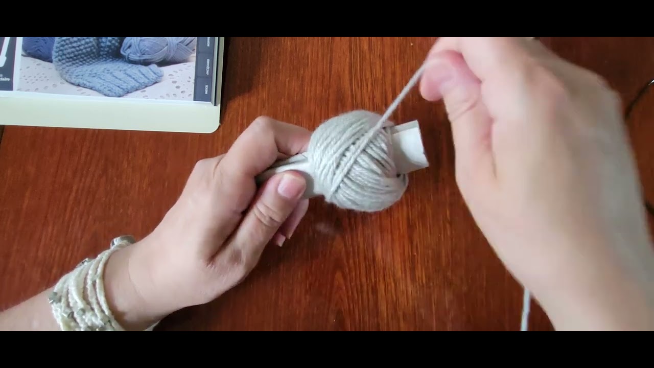 truc et astuce: apprendre a faire une pelote de laine ou rouler un cake