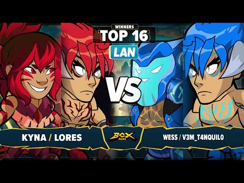 Kyna & Lores vs Wess & V3M_T4NQUIL0 - Top 16 - Brawlhalla World Championship 2025 - LAN 2v2