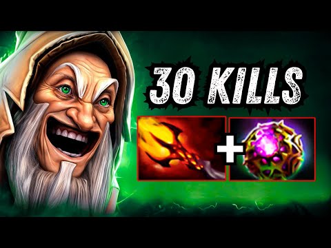 Keeper of the Light Midlane 30Kills Dagon + Octarine Core Builds 800GPM Carry Dota 2