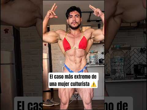 The most extreme case of a female bodybuilder #gym #fitness #bodybuilding #culturismo