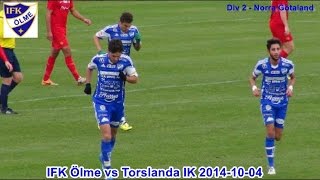 preview picture of video 'IFK Ölme vs Torslanda IK 2014 10 04'