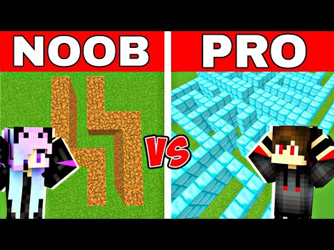 NOOB VS PRO: GIANT MAZE BUILD CHALLENGE