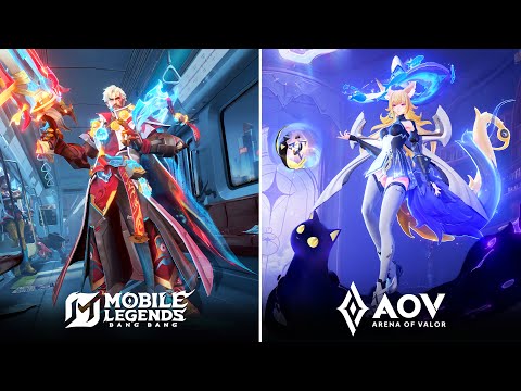 Roger (MLBB) VS Liliana (AOV) : Skins Effect Comparison