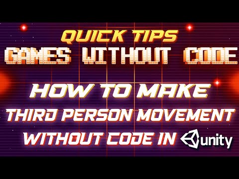 Third person 3d player movement in unity - Game Dev 1 minute tips -  [Unity Bolt Tutorial]