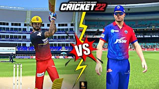 RCB vs DC T20 Match With New IPL 2023 Teams - Cricket 22 Live - RtxVivek